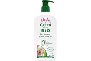 Love & Green BioLiniment certifié Bio Sans parfum - 500ml - Fabriqué en France