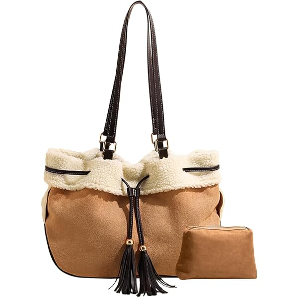 Borsa a tracolla piccola in pelle scamosciata - Marrone - & Other IT