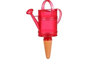 ‎SCHEURICH Scheurich Nelly Water Dispenser, 1 x Red, 110 ml Capacity, Watering Ball Small with Clay Base, Water Dispenser Plants and Flowers, Terracotta Handle