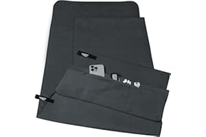 PAMEIL Serviette Microfibre, Lot de 2 Serviette Sport Musculation, Serviette Plage Compacte, Ultra-légère et Rapidement Sèche pour Le Sport, Voyages, Plage, Camping et Randonnées, Yoga et Natation