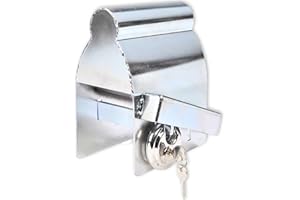 EURO VANADIUM - Antivol Remorque Universel, Solide et Amélioré - Cadenas Haute Qualité Durable dans le Temps - Fonction, Cache Boule d'Attelage - Pour Caravane, Moto, Voiture Attelée, non Attelée