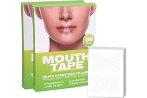 DOINEUFL Lot de 120 bandes buccales pour dormir, les bouchons anti-ronflement aident à soulager le ronflement la nuit et améliorent la qualité du sommeil