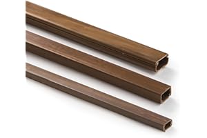 FAMATEL – Minicanal Efecto Madera | 10 x 20 mm | Madera adhesiva | 2 m