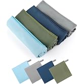 LWMTT 4 Piece Microfibre Towel 80 x 40 cm Gym Towel Quick Drying Sports Towels Microfibre for Holidays, Fitness, Yoga, Sauna,