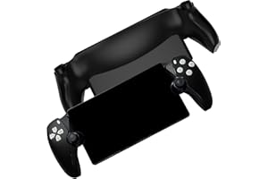 Replacement Shell Plate for P5 Portal DOBEWINGDELOU Front Cover & Back Plates Custom Full Housing Case Cover DIY Handheld Console Faceplate ABS Black