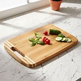 Deconox Bambu Kesme Tahtası Antibakteriel Yıkanabilir Doğrama Tahtası Dikd&ouml;rtgen 34x24CM | Antibakteriyel ve Yıkanabilir Bamb
