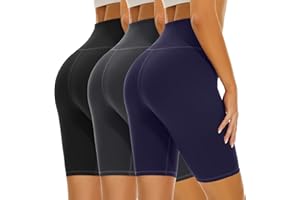 SIMIYA Cycling Shorts Women Yoga Gym Shorts High Waist Super Soft Comfort Power Stretch Tights Running Shorts