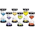 Toirxarn Multi-Color Sand Timers for Kids - Visual Time Management Hourglass Set 1/3/5/10/15/30 Min - Durable Educational Tool for Kitchen, Classroom & Home (Pack of 6)