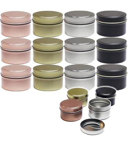 Goodma Lot De 9 Boîtes De 120 Ml Vides En Métal Avec Fenêtre