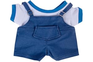 niannyyhouse Bambola di peluche, accessori per vestire vestiti e magliette, spalline, pantaloni, gonna, morbido, farcito in peluche, accessorio per vestire (A4, 20 cm)