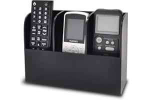 lamavido Remote Control Holder Mobile Phone Holder Office Organizer (G3-3 slots black)