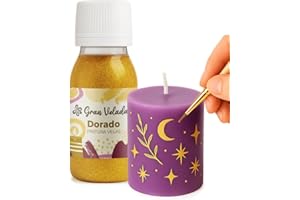 Gran Velada - Peinture pour bougies dorée 60 ml | Facile à utiliser | Idéal pour décorer vos bougies | Revêtement pour bougies
