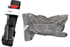 Bocguy Benda Israeliana & Tourniquet, Medicazione di Compressione Traumi Israeliani Emergency Fasciatura Originale e 95 cm Tattica di Emergenza Turniqie per Rhino Rescue, Emergenza