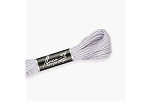 Luca-S Stranded Cotton Thread for Hand Embroidery, 8 Meter skeins, Color 101 / DMC 27 / Anchor X, Embroidery Floss, Cross Stitch Thread