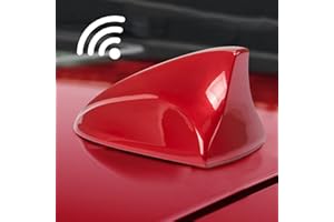 PSLER Auto antena dachowa w kształcie płetwy rekina antena radiowa do kompasu/Renegade 2017-2023 (czerwona)