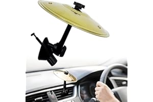 Kezidhp Crash Cymbal Auto Mini, Cymbal de Ventilación de Coche Dorado, Instrumento Musical Automotriz, Decoración de Coche & Gadget para Amantes de la Música