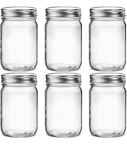 KADAX Lot de 100 bocaux à confiture avec couvercle à visser - 330 l