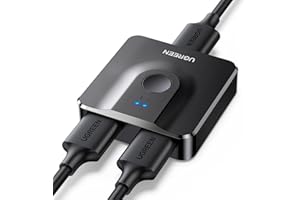 UGREEN HDMI 2.0 Switch 4K@60Hz Bidirektional HDMI Switch Splitter 1 in 2 Out/2 in 1 Out für PS5, PS4, Xbox,TV Box, TV Stick, Switch, Monitor, PC usw