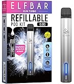 Elfbar Elfa Turbo Pod Kit, Pod Akkutrger 550 mAh, 0.8  nachfllbarer Pod  USB-C Schnellladung, MTL, 2 Leistungsmodi - Ohne Nikotin & Liquid, Aurora  Gold: Amazon.de: Elektronik & Foto