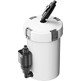 SunSun HW-603B External Filter for Aquariums 400 l/h 3 Stage with 3 Sponges and 1 Filter Fleece Filter Material Included Filt
