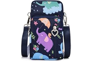 JANKS Mała torba na ramię na telefon komórkowy, wielokolorowa (051 zielona krata), mała