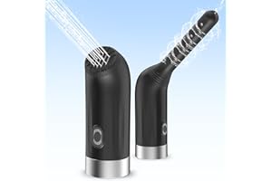 WHIGMALEERIE Ducha Anal para Hombre y Mujer - Kit de Enemas para la Limpieza del Colon y la Vagina, Dispositivo de Cuidado con Dos Adaptadores y Tres Funciones de Enjuague, Pequeños Productos de Higiene Portátiles