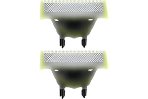VICBOU 2 Stück für One Blade 360 Ersatzklingen Aufsätze Set, Rasierklingen für alle OneBlade und OneBlade Pro Modelle Rasierkopf Zubehör, für Herren Bart, Körperhaare