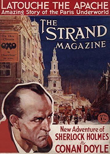 World of Art Global Vintage Literature 'Sherlock Holmes. The New Adventures in The Strand Magazine', England, 1927, Arthur Conan Doyle, Reproduction 200gsm A3 Vintage Sherlock Holmes Poster