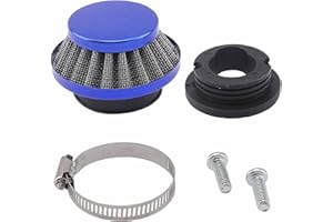 QAZAKY 42mm 43mm 44mm 45mm Air Filter Cleaner for 33cc 43cc 47cc 49cc 50cc 52cc Minimoto 2-stroke Engine Motorcycle ATV Quad Scooter Go Kart Moped Pit Dirt Mini Pocket Kids Racing Super Bike Chopper