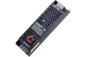 DUSKTEC LED Driver 12V Transformer 300W 25A, Slim Power Supply AC 240V to DC 12V, Constant Voltage Adapter for LED Strip Lights Cabinet Light G4 MR11 MR16 Bulbs Display