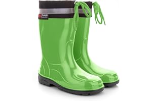 LEMIGO Kinder Gummistiefel Regenstiefel mit Stulpe KIM