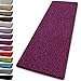 Produktbild Shaggy Läufer Barcelona | weicher Hochflor Teppichläufer für Flur, Wohnzimmer, Schlafzimmer etc. | mit GUT-Siegel und Blauer Engel | in vielen Größen | moderne Farben | 100x150 cm | Berry