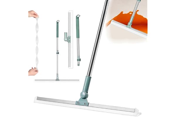 GKN Heavy Duty 50 Inch Magic Broom Silicon Floor Wiper 180 Degree Rotating Squeegee Broom for Cleaning Silicon Rubber Floor Scrubber for Home Garage Bathroom Tile Marble Glass Window Cleaning