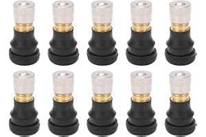 Haosie Lot de 10 Valves Tubeless Scooter, Scooter Électrique Tubeless Tire Vacuum Valve, Trottinette Électrique Pneu Tubeless, 2cm Long, Compatible avec M365 Pro