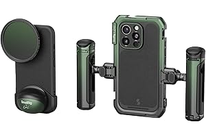 SMALLRIG x Brandon Li Mobiles Video-Kit für iPhone 16 Pro, Telefonkäfig mit FilMov Leichtgewicht-Telefonhüllen, drehbare kabellose QR-Griffe, 67-mm-Magnet-VND-Filter-Kit – 5002