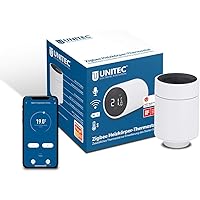 UNITEC Smart Heizkörper-Thermostat Erweiterung mit LCD Display, automatische Temperatursteuerung