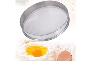 WMYYLX Colino per polline alle erbe, estrattore di polline alle erbe in acciaio inox, 150 maglie, colino rotondo impilabile in acciaio inox, per cuocere a casa, panetteria, negozio, cacao in polvere, 30 cm