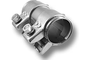 GRILINDO Auspuffschelle Rohrverbinder Doppelschelle Auspuff Abgasanlage (Stahl verzinkt, ø 36mm | Länge: 125mm)
