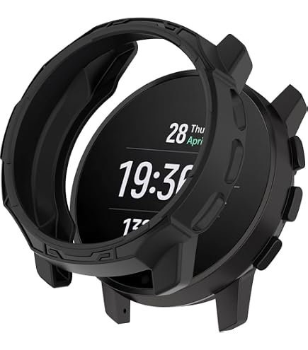 Coque De Protection Pour Suunto Race 2 - Pack De 2 (Noir + Transparent), PC Résistant, écran HD Inclus