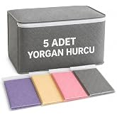 Nistabolje 5 Adet Hur&ccedil; Yorgan Hurcu 100x50x40 cm B&uuml;y&uuml;k Boy