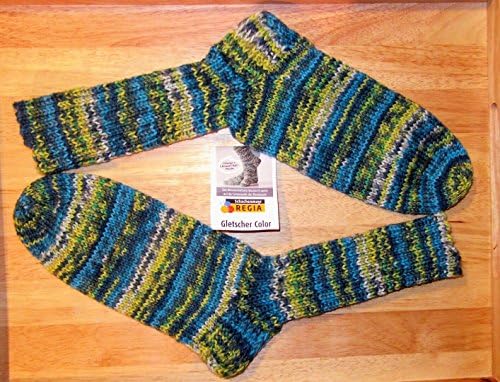 Regia/wool socks/Handknitted/self-knitted/Socks/8-fold/Fädig/Size 8-9/Ladies/Men/EXTRA DICK/Socks/Stockings/