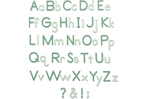 Sizzix Thinlits Die Set Essential Type by Lisa Jones | 92 Pack | Metal Cutting Dies for Cardmaking, Embossing, Journalling, Stencilling