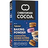 Christopher Cocoa Baking Powder Aluminium Free Double Action 200g (Bake Cakes, Cookies, Breads, Brownies)