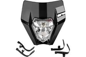 Dirt Bike strålkastare för motorcykel, lampa, kåpa, varselljus
