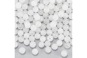 ‎NBEADS NBEADS 1 Strang Enthalten 120 STÜCKE 8mm Natürliche Weiße Jade Edelstein Runde Lose Stein Perlen Mit 1mm Loch Für DIY Armbänder Halsketten Schmuckherstellung