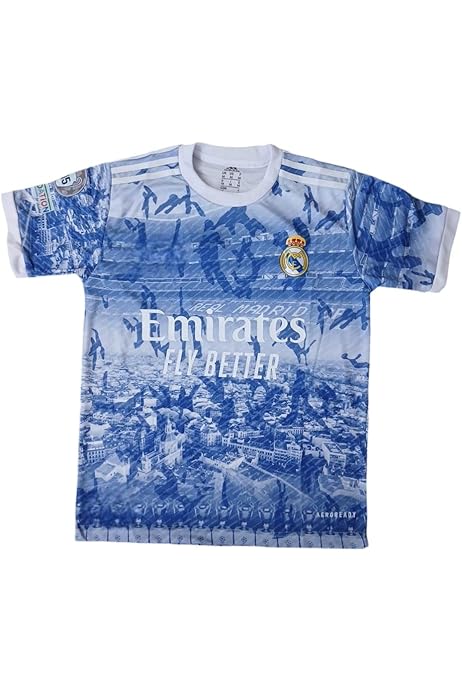 Real Madrid Season 2020/21 Unisex T-Shirt with Large Shield, Unisex_Adult,  GH9987, White, L: Buy Online at Best Price in Egypt - Souq is now Amazon.eg
