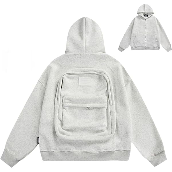 Sweat à Capuche Avec Sac à Dos Intégré – Homme/Femme – Randonnée & Voyage | Pratique Mains Libres