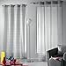 Produktbild Douceur D'Intérieur 1404979 Rideau x Oeillet Microfibre Imprimée Lainage Gris 140 X 260 cm - 1404979, Vorhang Mit Osen, 140 X 260 cm, Lainage, Mikrofaser Bedruckt, Grau