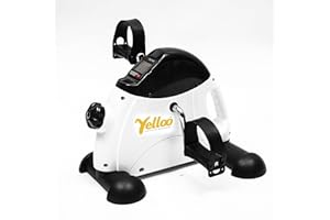 YELLOO - Cyclette da Casa, Cyclette da Seduti Pieghevole per Allenamento Braccia e Gambe, Palestra in Casa, Display Brucia Calorie Incluso, Esercizio Fisico, Riabilitazione, per Anziani (MB211)