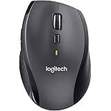 Logitech M705 Marathon Wireless Mouse, 2.4 GHz with USB Unifying Mini-Receiver, 1000 DPI Laser Grade Tracking, 7-Buttons, Ext
